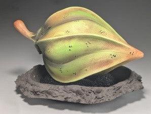 Andy Rogers Ceramics - Large Seed with Base (Black) #AR32