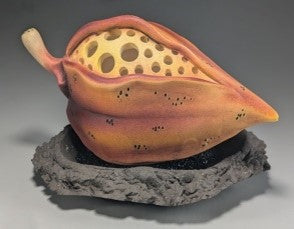 Andy Rogers Ceramics - Large Seed with Base (Black) #AR33