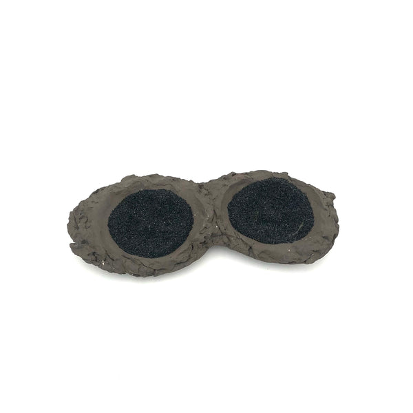 Andy Rogers Ceramics - Base for 2 Bulb Vases (Black) #AR03
