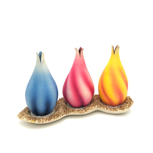 Andy Rogers Ceramics - Base for 3 Bulb Vases (White) #AR30