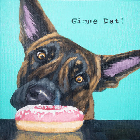 Ashley Corbello FF - "Gimme Dat" 8" x 8" Canvas Print