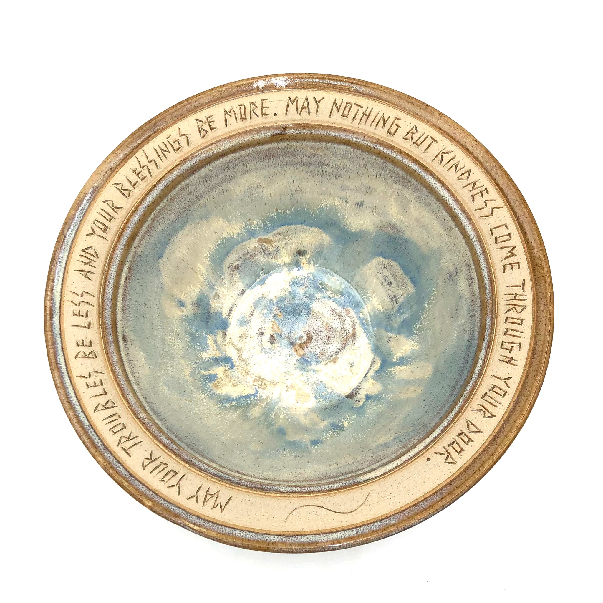 Bryan Becker - Large Bowl - "May Your Troubles Be Less"