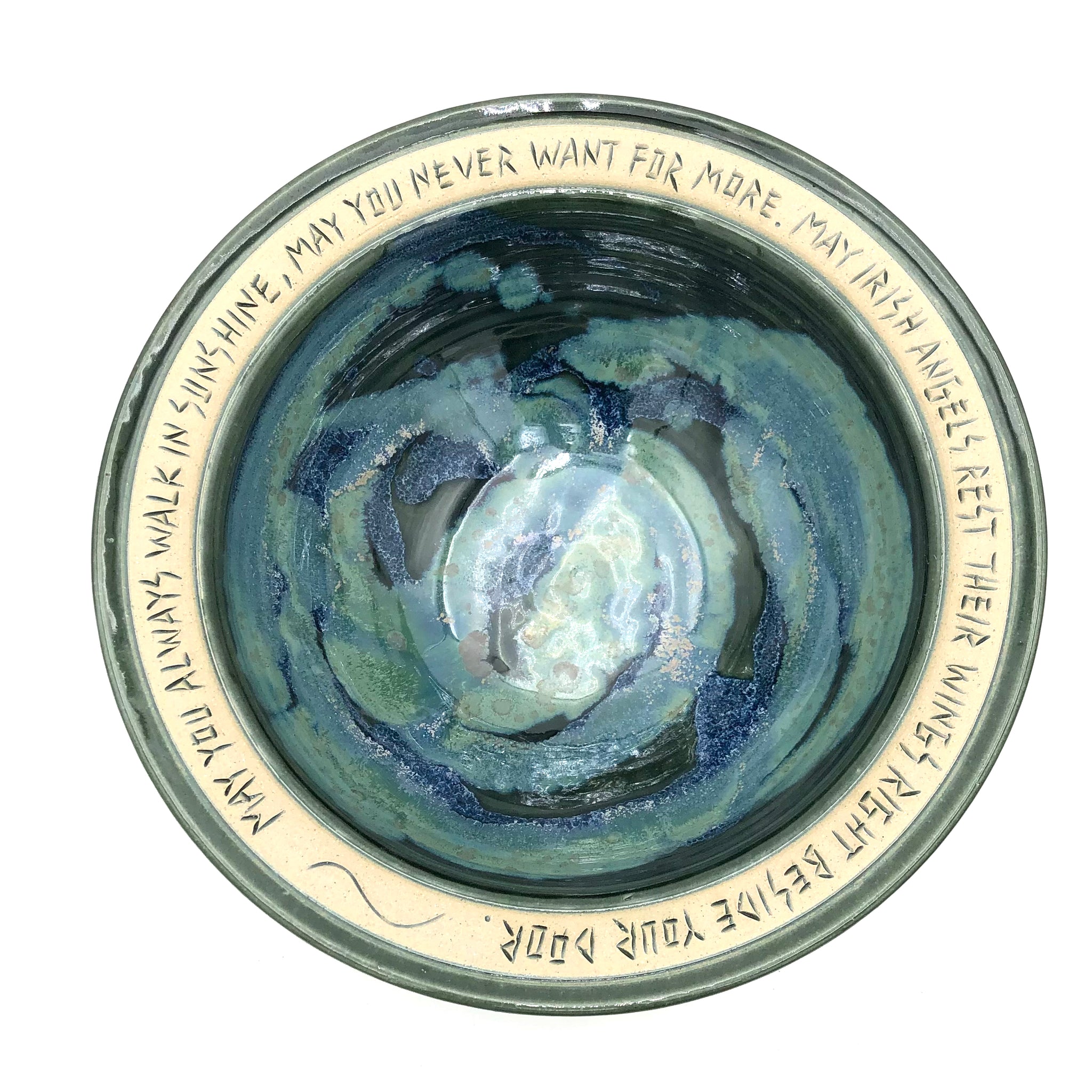Bryan Becker - Large Bowl - "Irish Blessing"