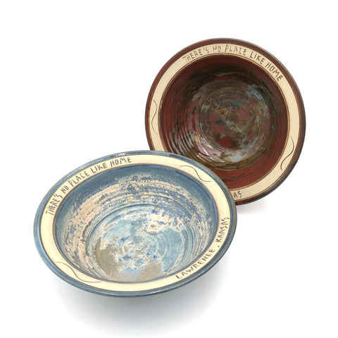 Bryan Becker - Large Bowl - "There's No Place Like Home (Top) / Lawrence KS (Bottom)"