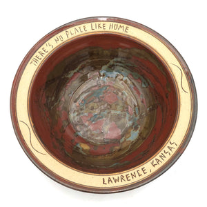 Bryan Becker - Large Bowl - "There's No Place Like Home (Top) / Lawrence KS (Bottom)"