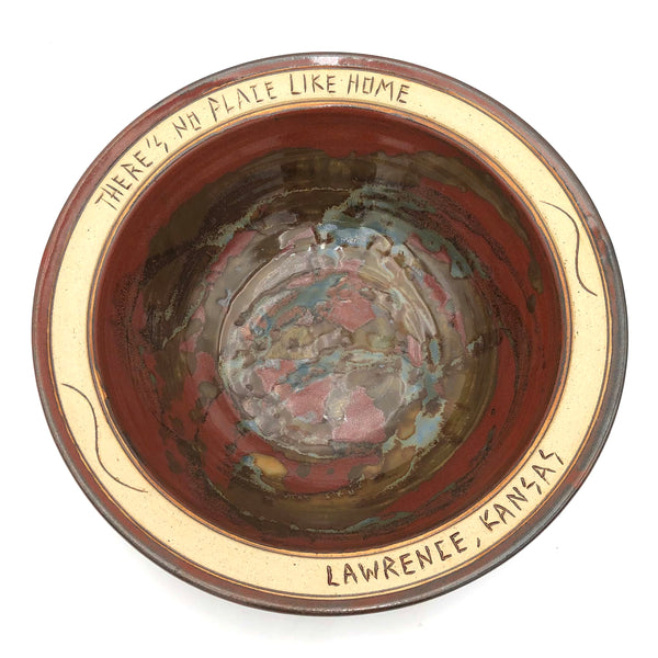 Bryan Becker - Large Bowl - "There's No Place Like Home (Top) / Lawrence KS (Bottom)"