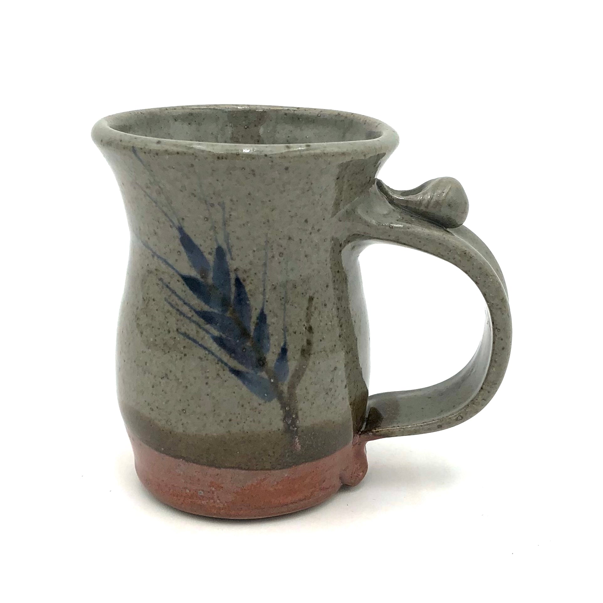 Brummell - Flared Barrel Mug - Wheat (Celadon Red Half Glaze)