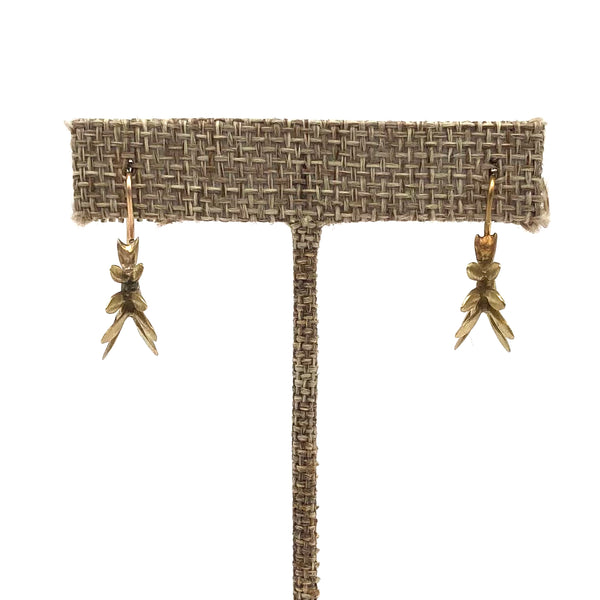 Blackwing Metals - Earrings - Petal Strip Dangle (Custom Brass) #TE46-BR