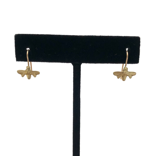 Blackwing Metals - Earrings - Simple Little Bee Dangle (Assorted Metals) #BE90D