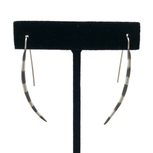 Blackwing Metals - Earrings - Single Quill Dangle #TE71d-s/b