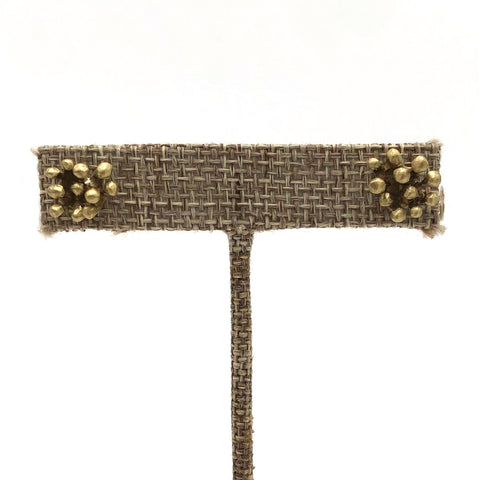 Blackwing Metals - Earrings - Small 'Sprout' Post Studs (Custom Brass) #OE610BR