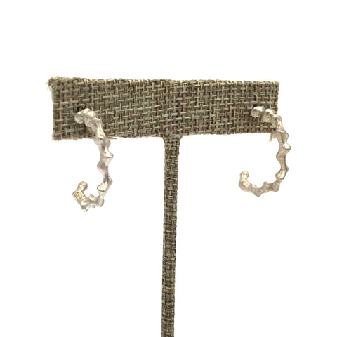 Blackwing Metals - Earrings - Mini Bamboo Hoops #TE08Sm-S