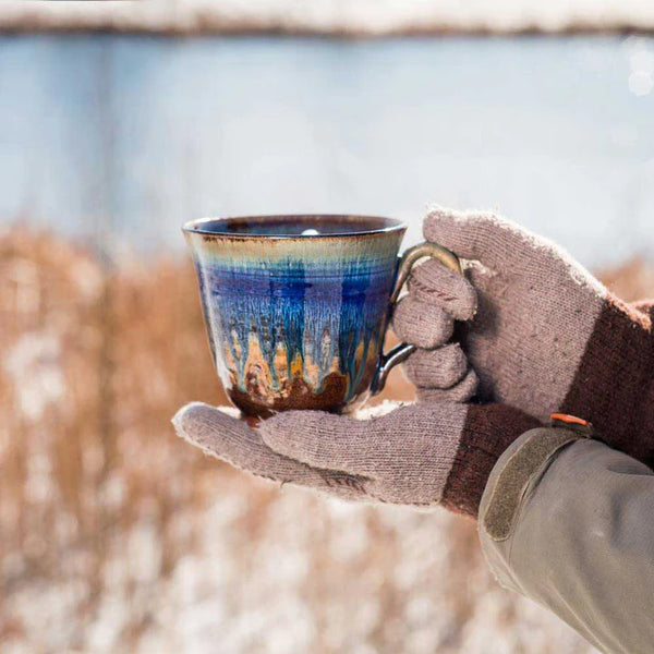 Blanket Creek Pottery - Soup Mug (Amber Blue)