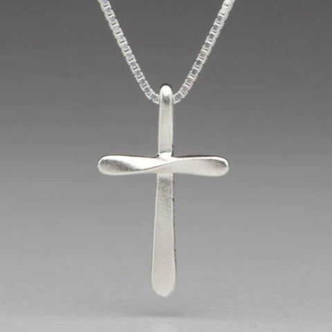Nichole Collins - Necklace - Forged Medium Cross #C807