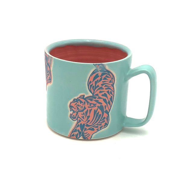 City in Bloom Ceramics - 14oz 'Essential' Mug - Tiger (Assorted Designs)
