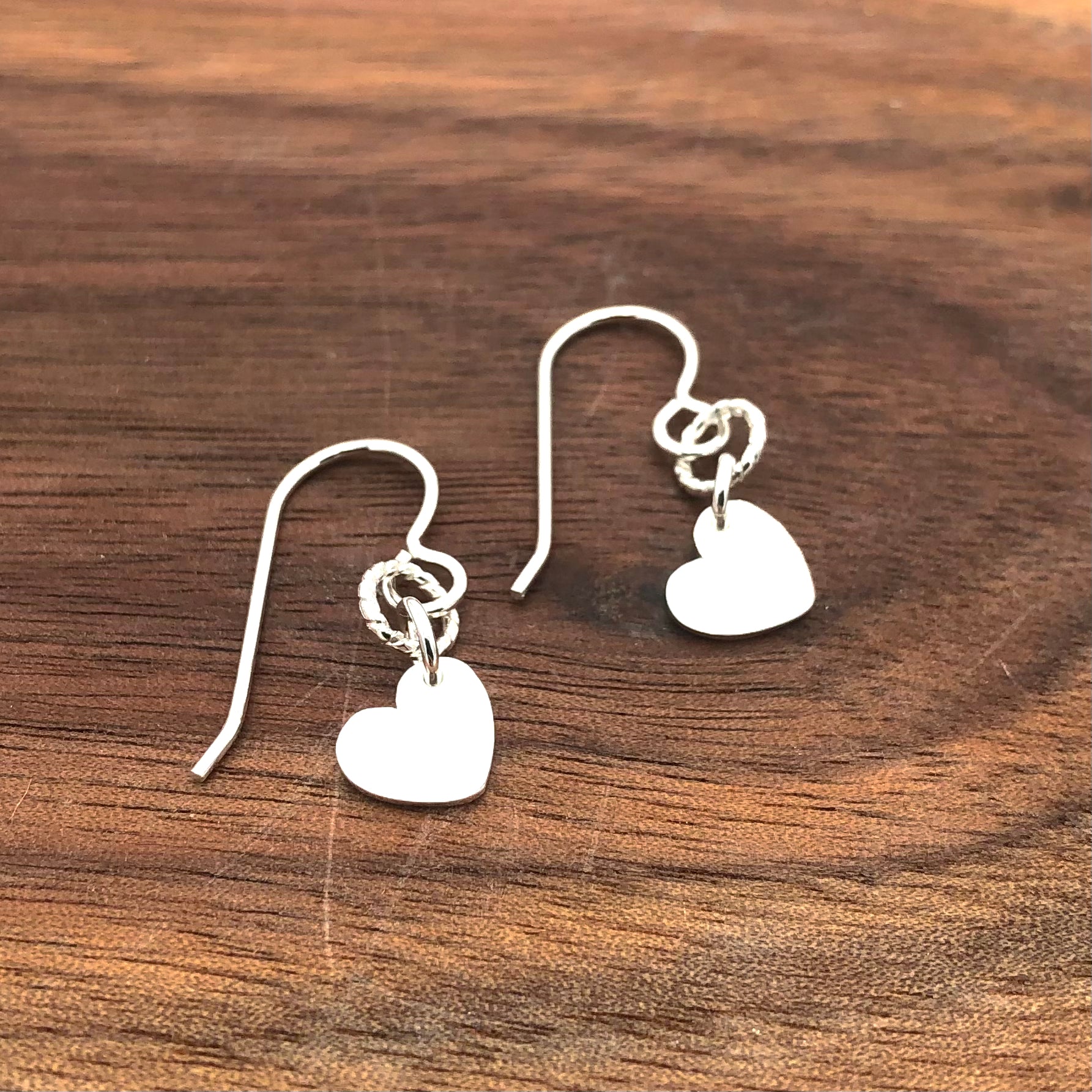 Nichole Collins - Earrings - Heart Dangle on Twist #V102