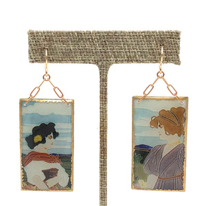 Folkloric Jewelry - Earrings - Chain Dangles (Johann von Schwarz 'Ladies #1')