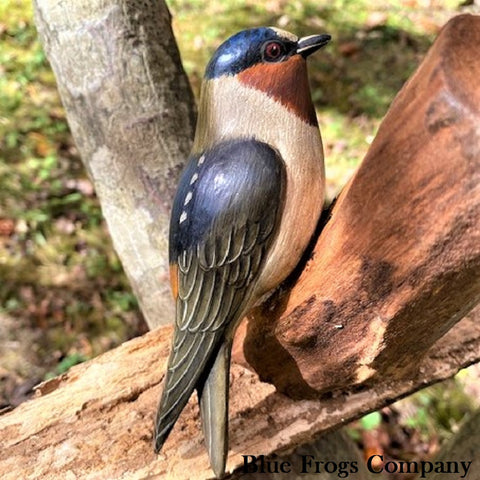 Blue Frogs Company - Bird Sculpture (Cliff Swallow) #B-117