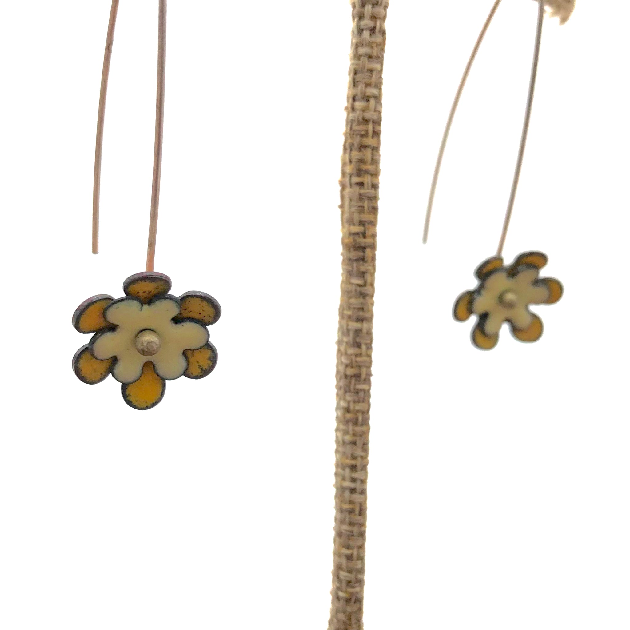 Denbow - Abstract Earrings in Flower Blade
