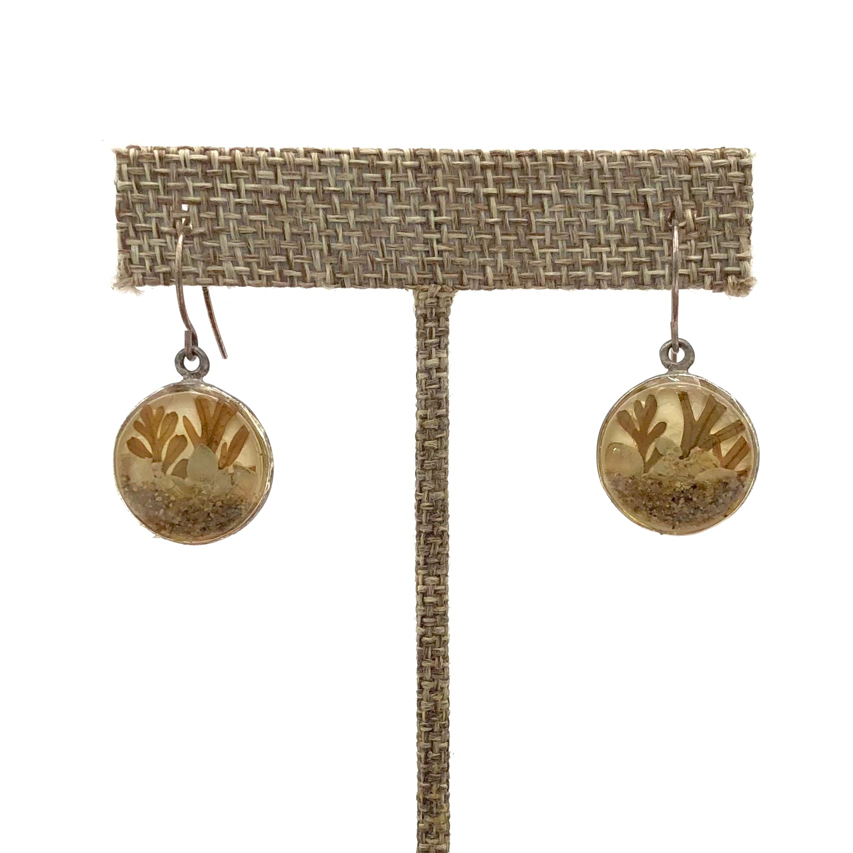 Dixon - Earrings - Round - Succulents & Mixed Foliage