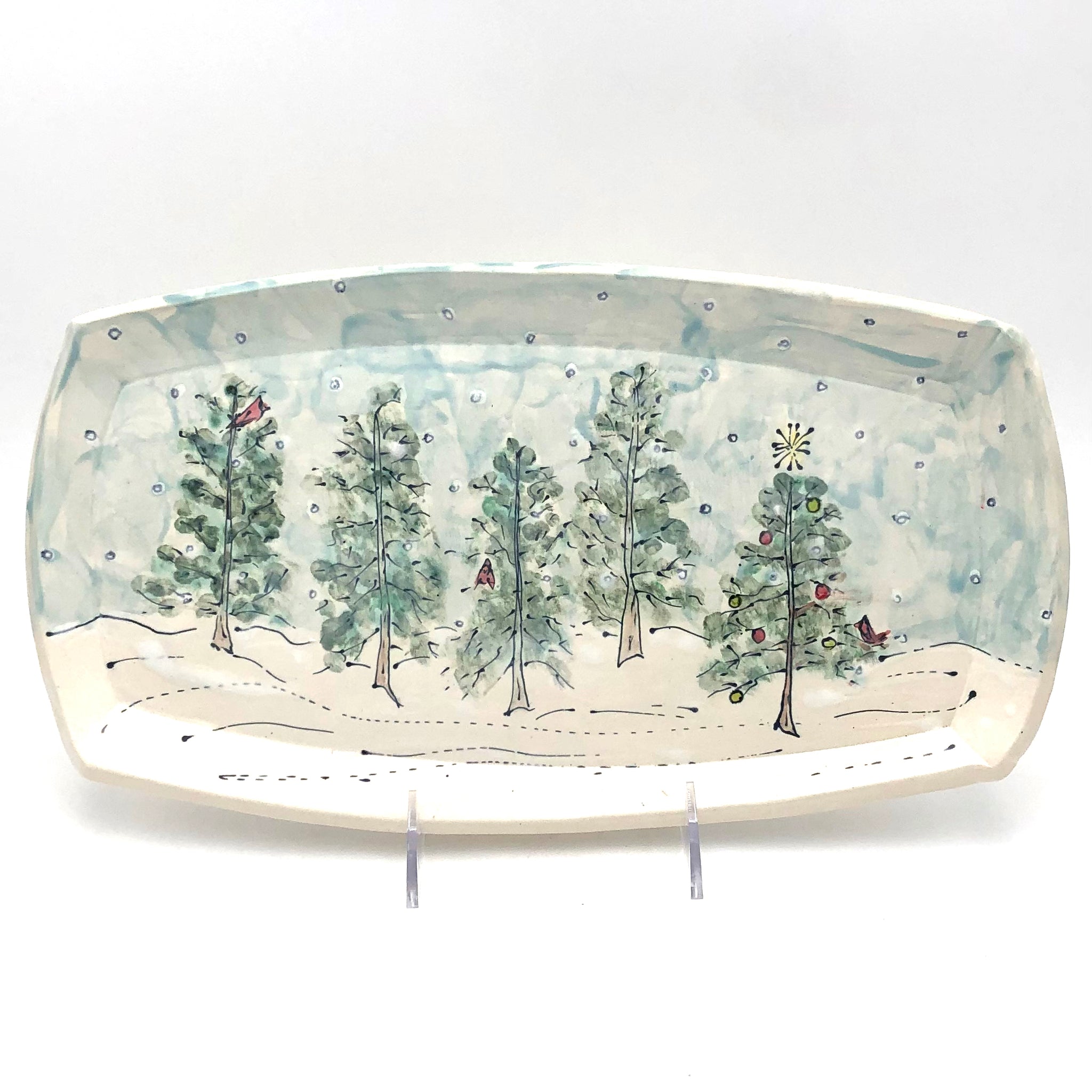 Sullivan - 12"x 7" Tray - "Winter wonderland" #DSX046