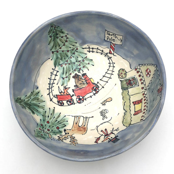 Sullivan - Large Bowl - "Winter Wonderland Express" #DSX084