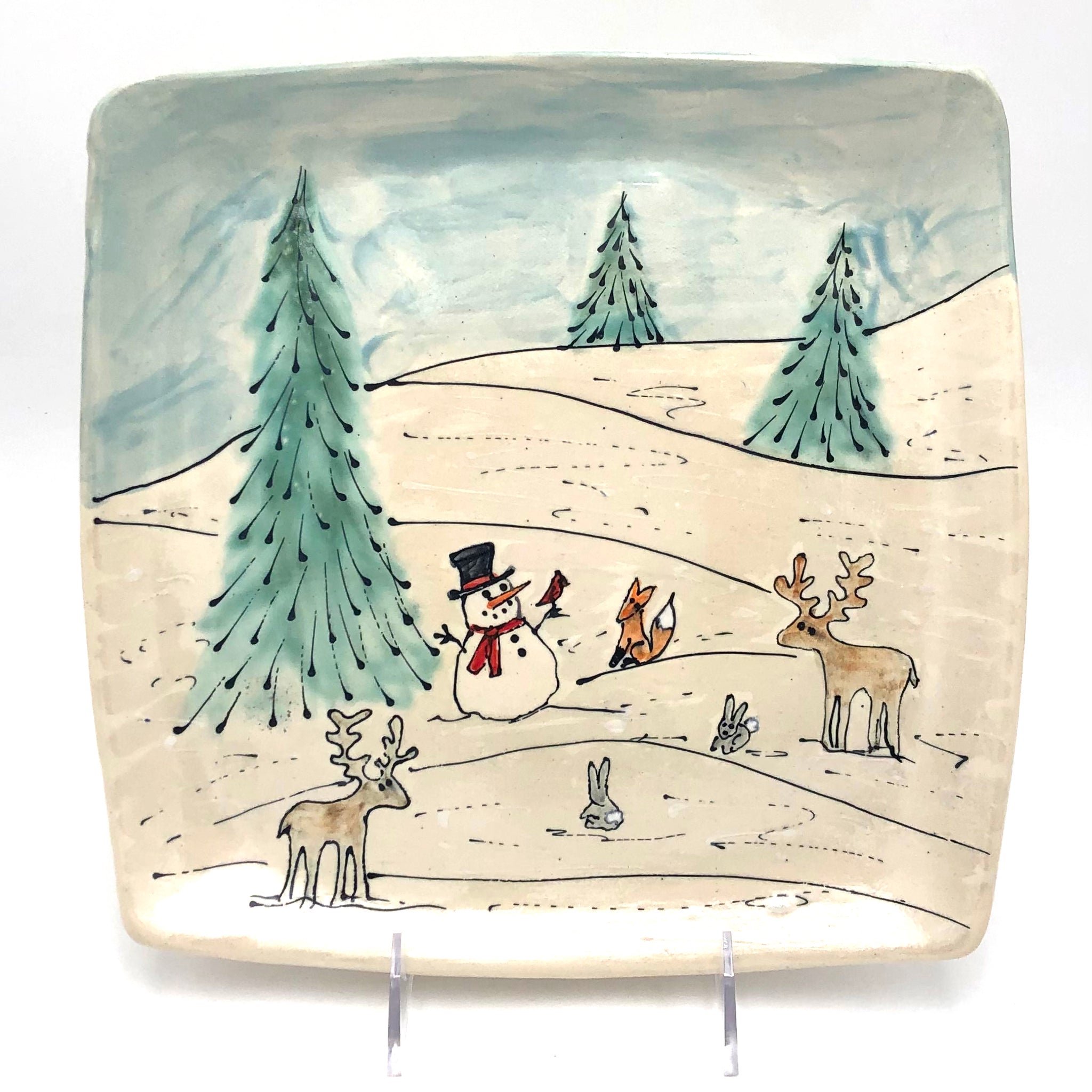 Sullivan - Square Tray - "Winter woodland gathering" #DSX118