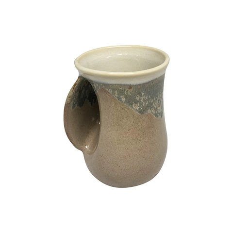 Clay in Motion - Handwarmer Mug - Left Handed (Desert Sand) #20DS