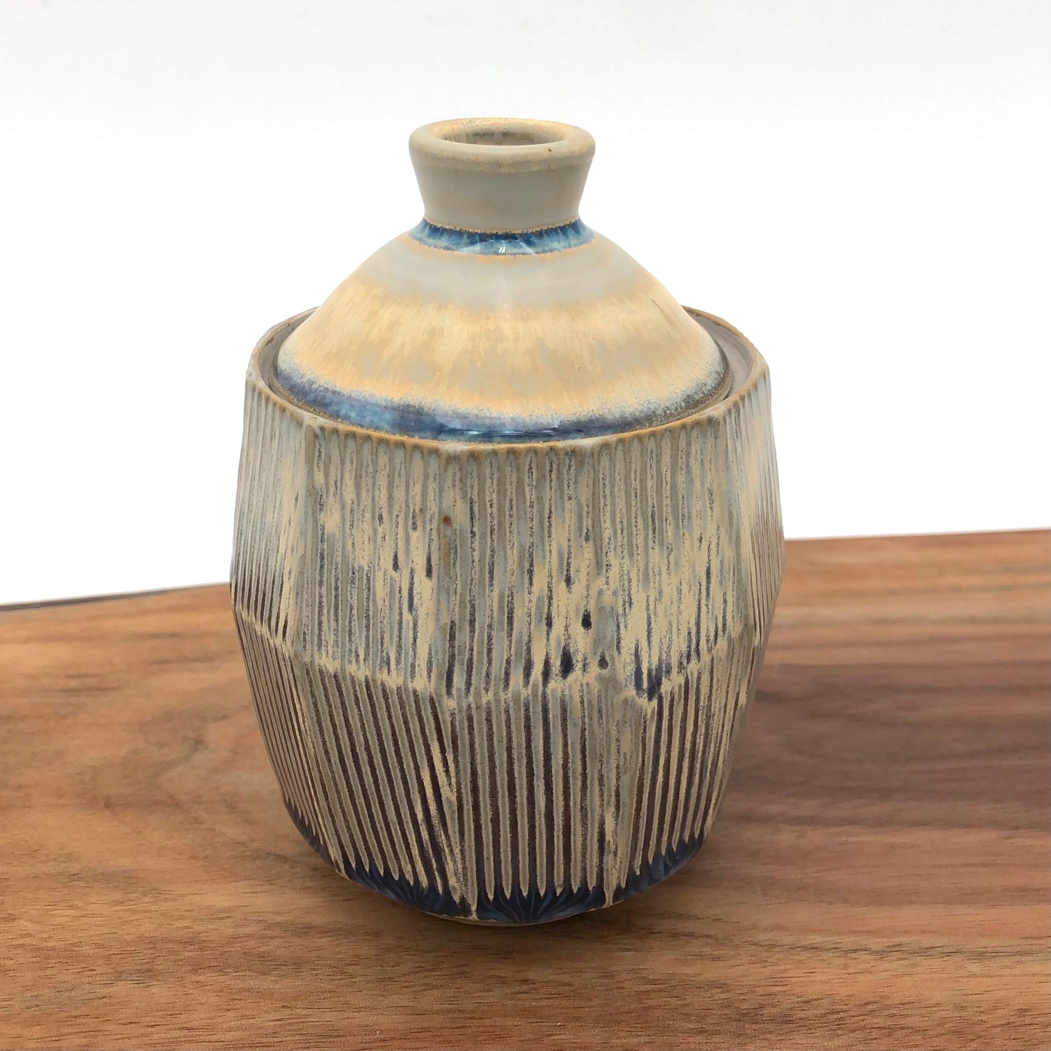 Ed Noonen - 3"x 5" Faceted Rutile Spice Jar #42