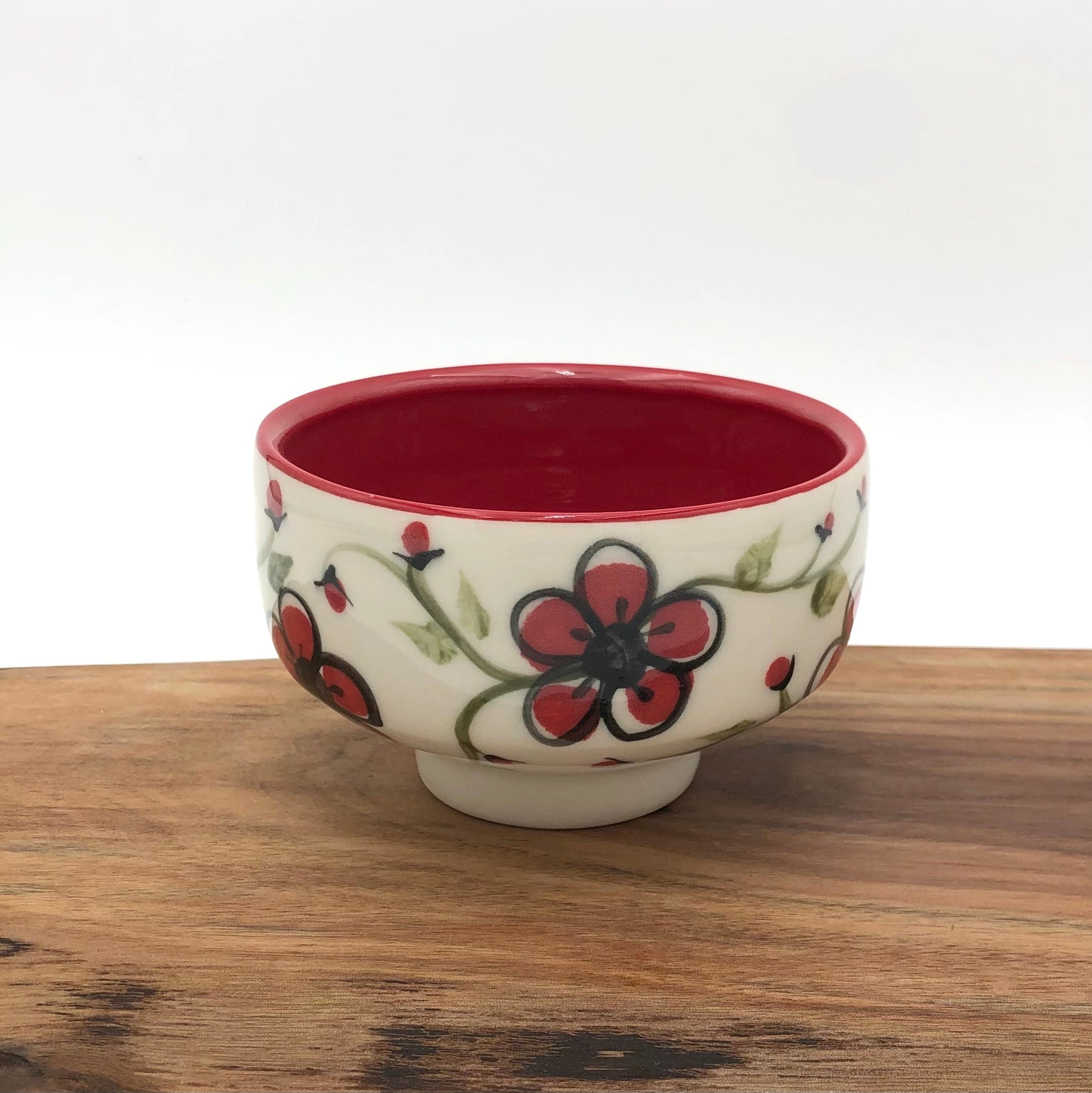 Egitto - Tea Bowl - Plum Blossoms (Red) - 47