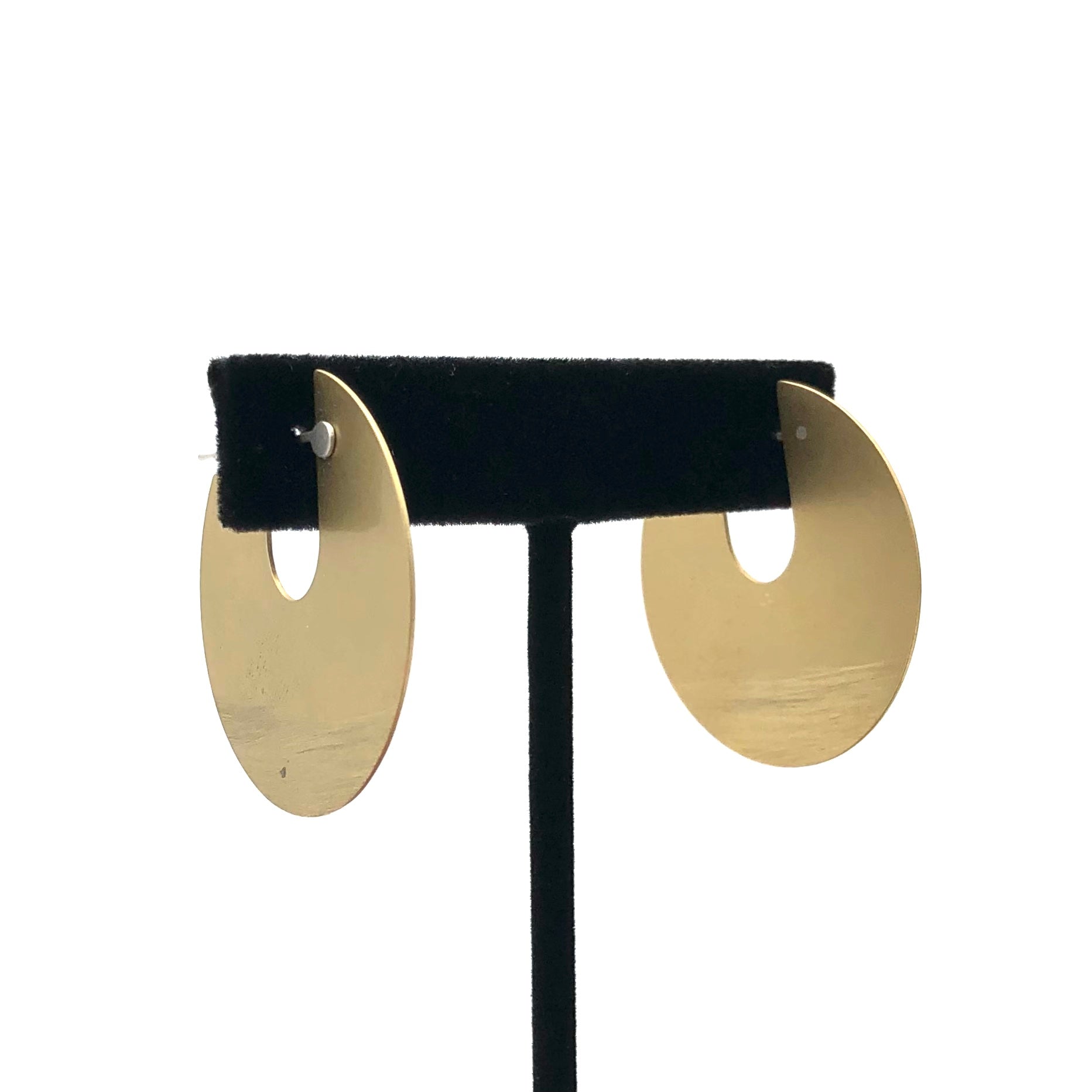 Ekaterina Korzh - Earrings - Large Brass Circle