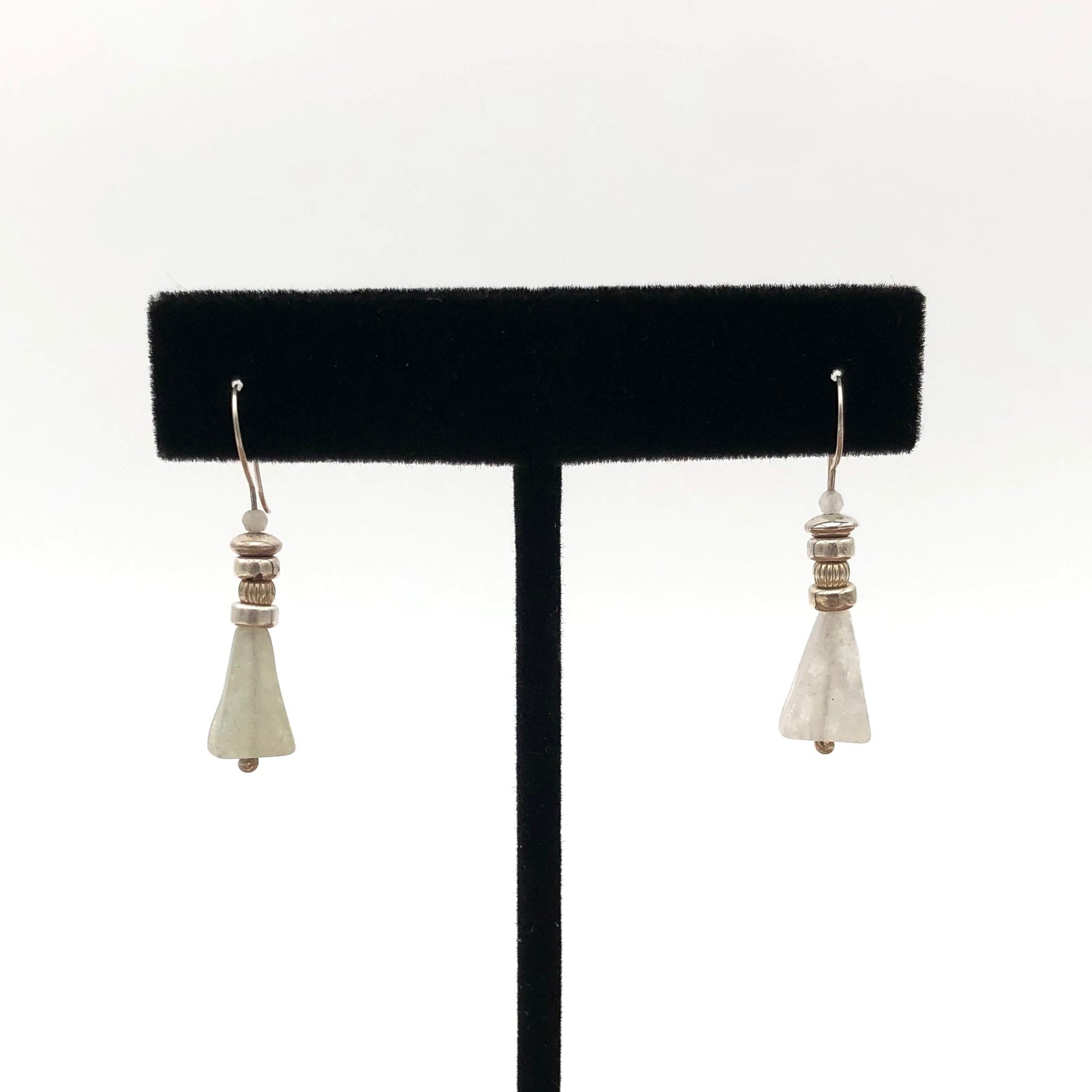 Ekaterina Korzh - Earrings - Silver and Aquamarine Beads