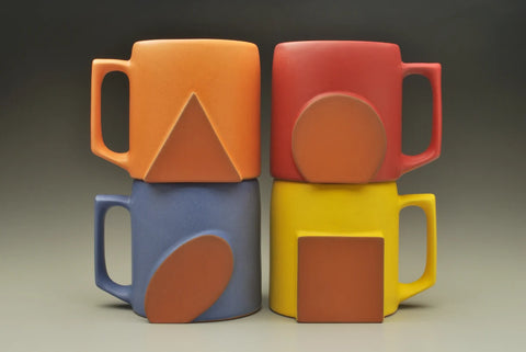 Eshelman Pottery - 'Euclid' Cup (Assorted Colors & Designs)
