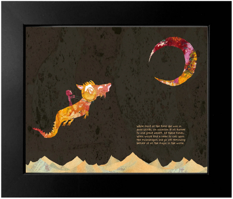 Seth Pitt - Framed 8" x 10" Print - 'Moondragon' #FM82