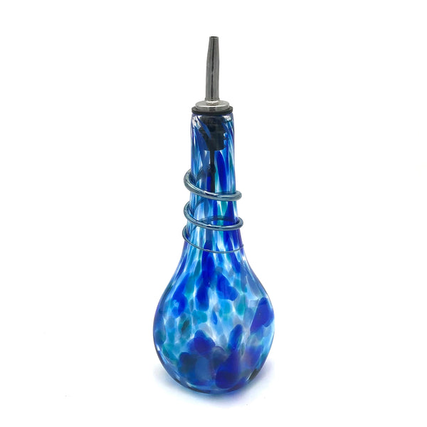 Glass Rocks - Square Glass Oil Bottle - Small (Assorted Designs)