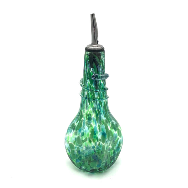 Glass Rocks - Square Glass Oil Bottle - Small (Assorted Designs)