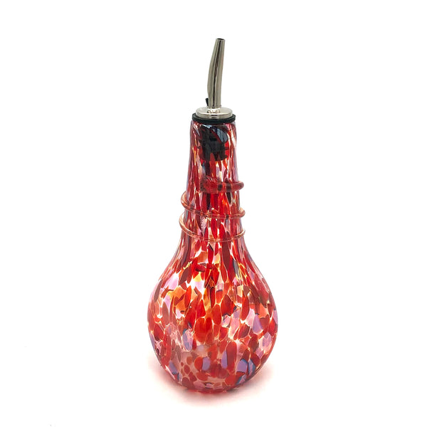 Glass Rocks - Square Glass Oil Bottle - Small (Assorted Designs)
