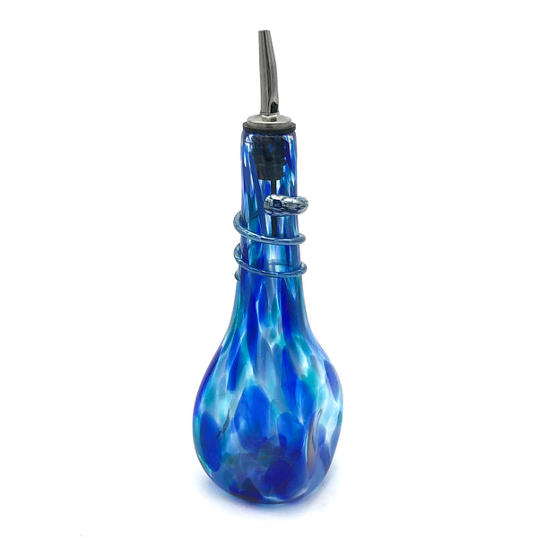 Glass Rocks - Square Glass Oil Bottle - Large (Assorted Designs)