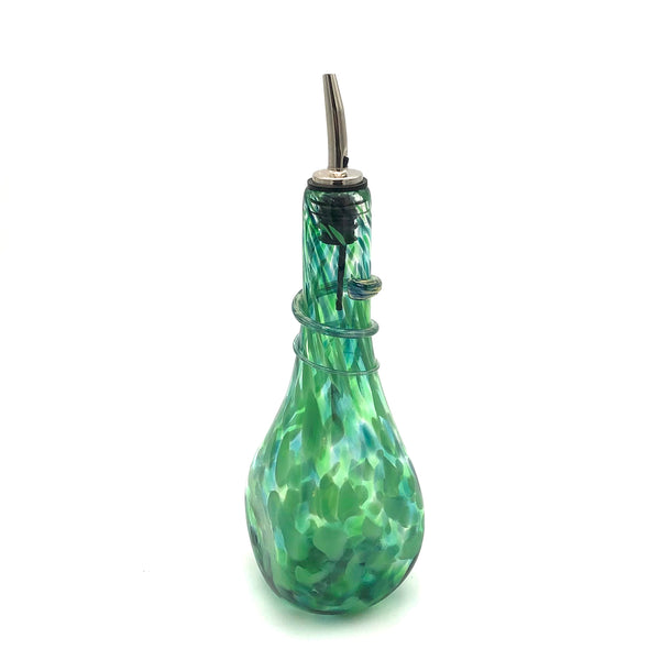 Glass Rocks - Square Glass Oil Bottle - Large (Assorted Designs)