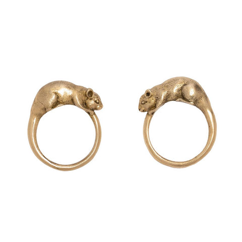 Jenny Walker Jewelry - Ring - Rat (Brass)