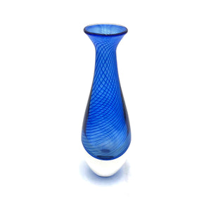 Hudson Glass - Spiral Pattern Bud Vase (Cobalt Blue) #7028-CB