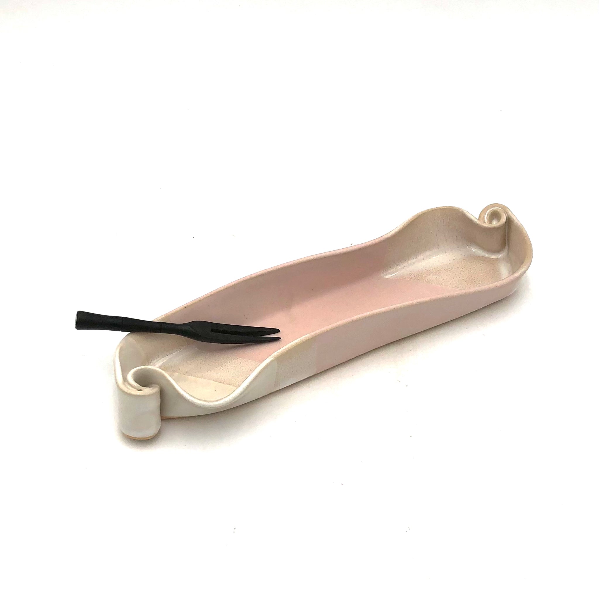 Hilborn Pottery - Olive Dish (Blushing Pink)