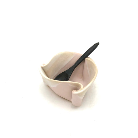 Hilborn Pottery - Mustard Pot (Blushing Pink)