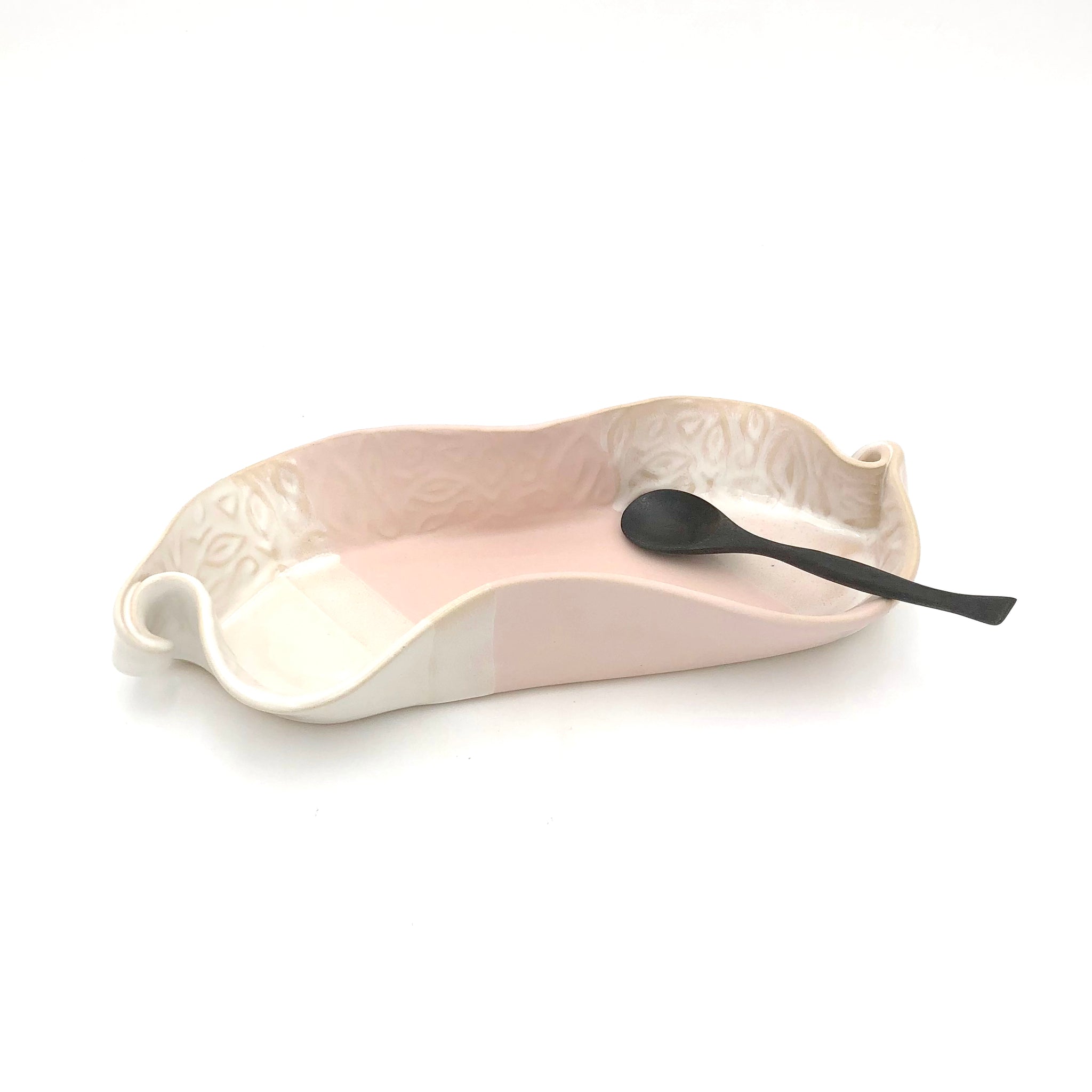 Hilborn Pottery - Asparagus Dish (Blushing Pink)