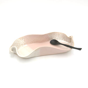 Hilborn Pottery - Asparagus Dish (Blushing Pink)