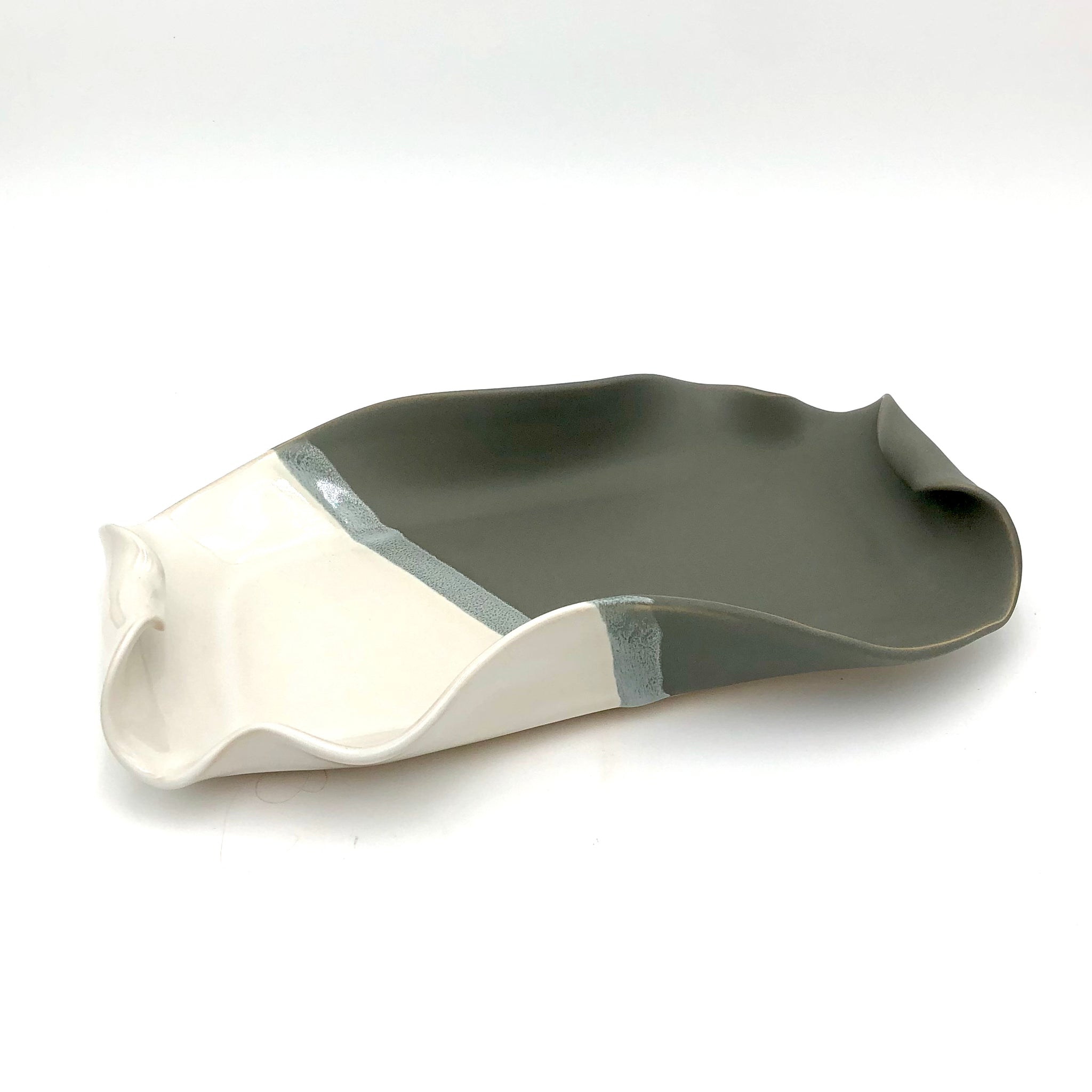 Hilborn Pottery - Charcuterie Tray (Grey & White)