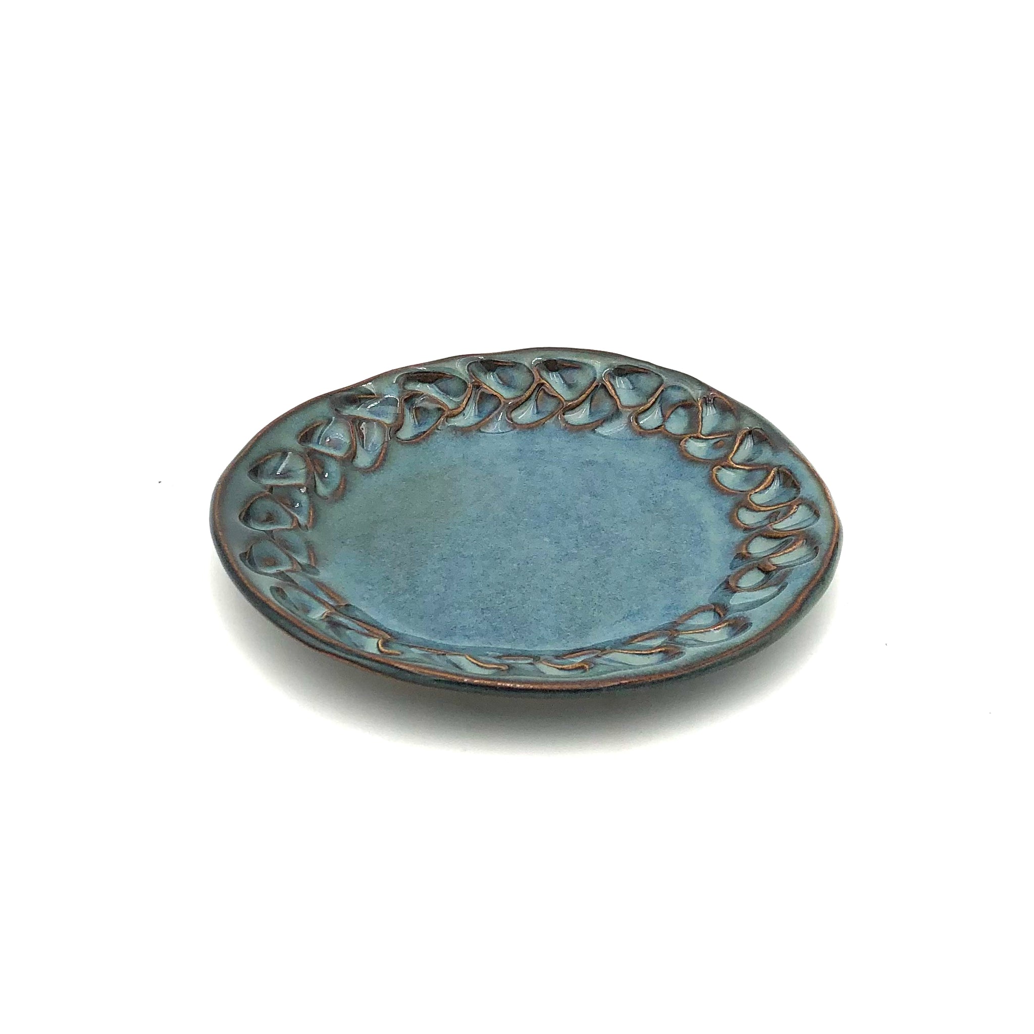 Hilborn Pottery - Appetizer Plate (Medley Sable Edging)
