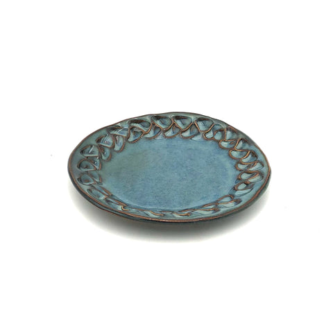 Hilborn Pottery - Appetizer Plate (Medley Sable Edging)