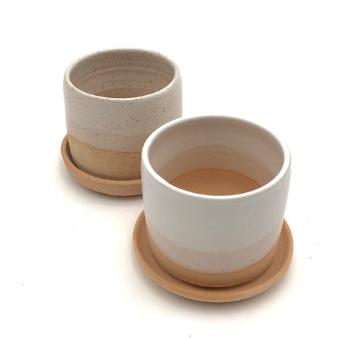 Hands On Ceramics - 3" Plant Pot with Saucer (Assorted Designs)