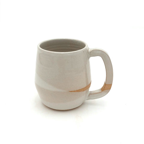 Hands On Ceramics - 'Criss-Cross' Mug (White)  #TT-14-OCEAN-WHITES